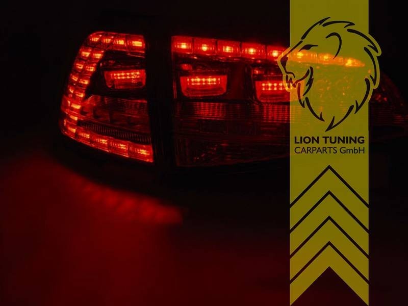 LT Pair LED DRL Lightbar REAR LIGHTS Tail VW Golf 7 black smoke 5G1 12-17 LHD