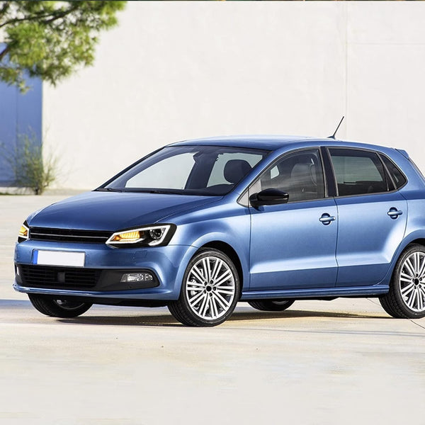 UK RHD VLAND VW Polo MK5 6R 6C 09-17 LED DRL D2H Xenon Headlights Not 1.2 TSI/R