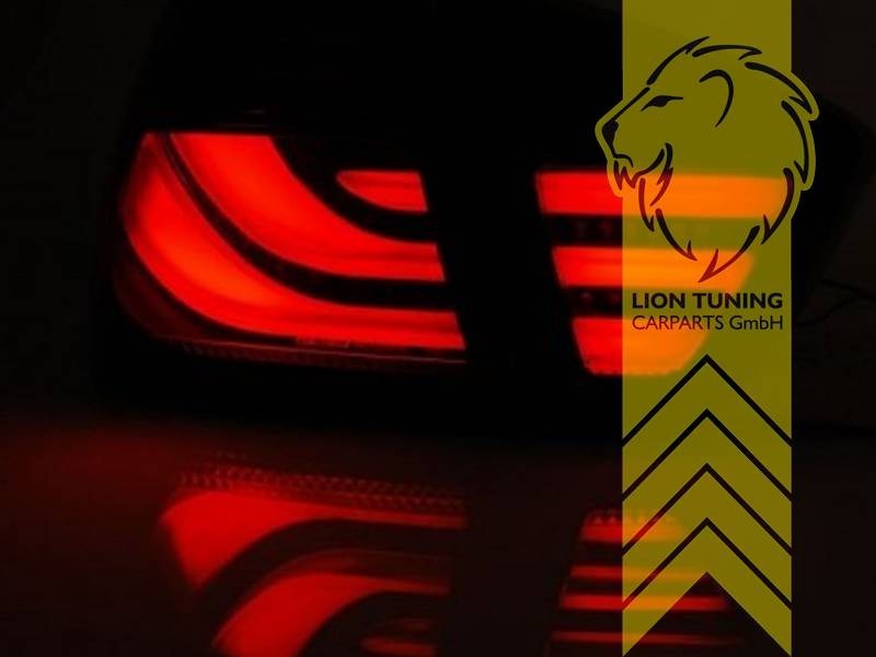 LT LED DRL Lightbar Rear Tail Lights BMW E90 S65 M3 Sedan Black Smoke LHD