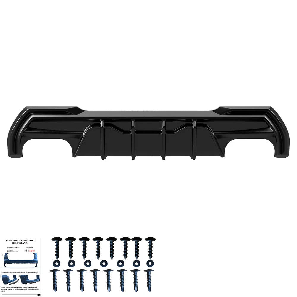 OW Rear Bumper Diffusor BMW 1 Series F40 M-Pack M135i 19-24 Gloss Black