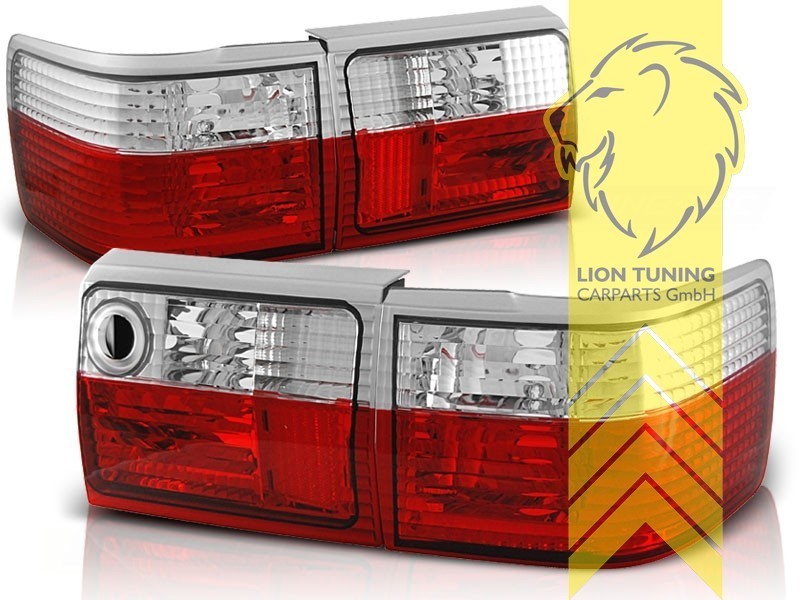 LT Halogen Pair Rear Lights Audi 80 90 B3 Limousine B4 Avant 84-96 red white LHD