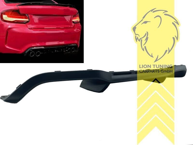 LT Rear apron rear bumper spoiler diffuser for BMW F22 F87 M2 Coupe 4-pipe 13-21