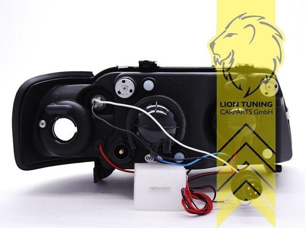 LT Pair LED DRL Lightbar Halo Headlights Audi A3 8L 96-00 chrome LHD