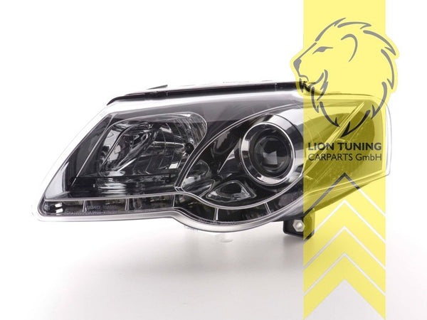 LT Pair LED DRL Lightbar Halo Headlights VW Passat 3C 5C B6 sedan variant LHD