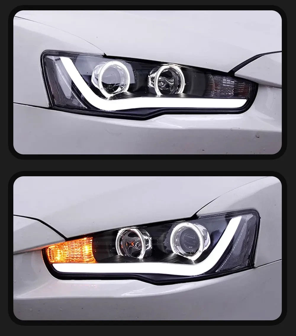 TYPY Pair 10-22 Mitsubishi Lancer EVO LED DRL Dynamic Headlights LED