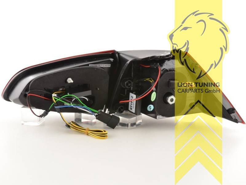 LT Pair LED DRL Lightbar REAR LIGHTS Tail VW Golf 7 5G1 12-17 clear chrome LHD