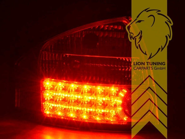 LT Pair LED DRL Lightbar Rear Lights Tail Audi A6 C5 4B sedan 97-05 chrome LHD