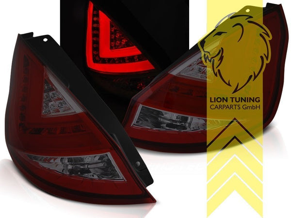 LT Pair LED Lightbar DRL Rear Lights Tail Lamps Ford Fiesta 7 JA8 VI 13-17 LHD