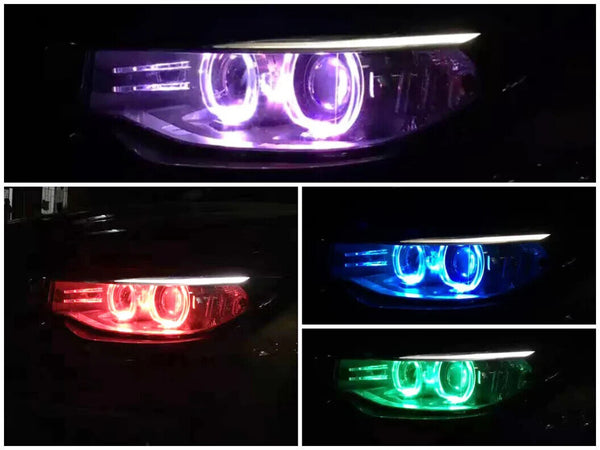 RGBW Angel Eye Halo Ring BMW F30 F31 F34 3-Series HID Adaptive Headlights Bulbs