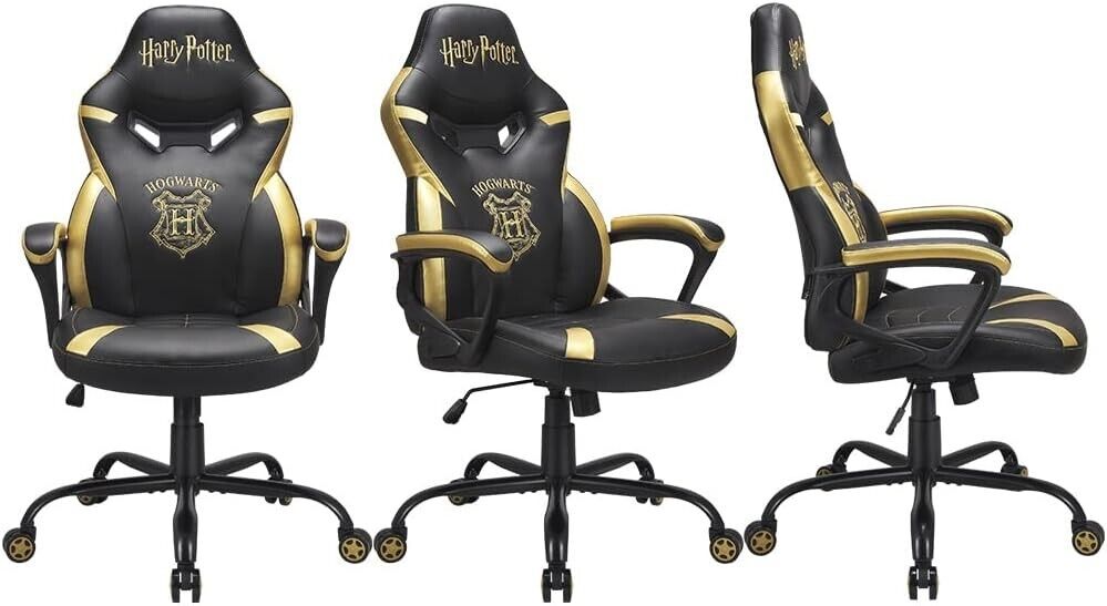 Subsonic Harry Potter - Junior gamer chair - Gaming office chair Black and gold