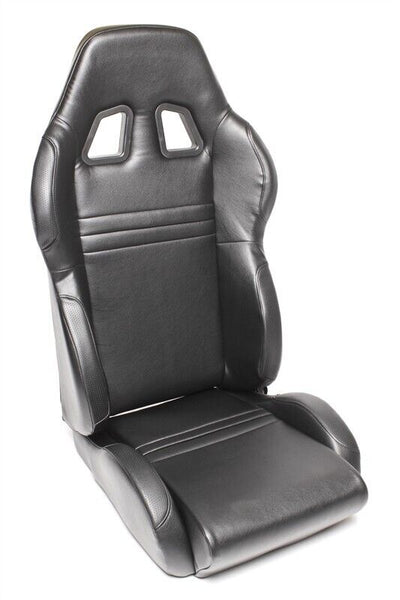 TATECH x1 Single Universal Motorsport Bucket Seat Car Racing Sim black syn leath