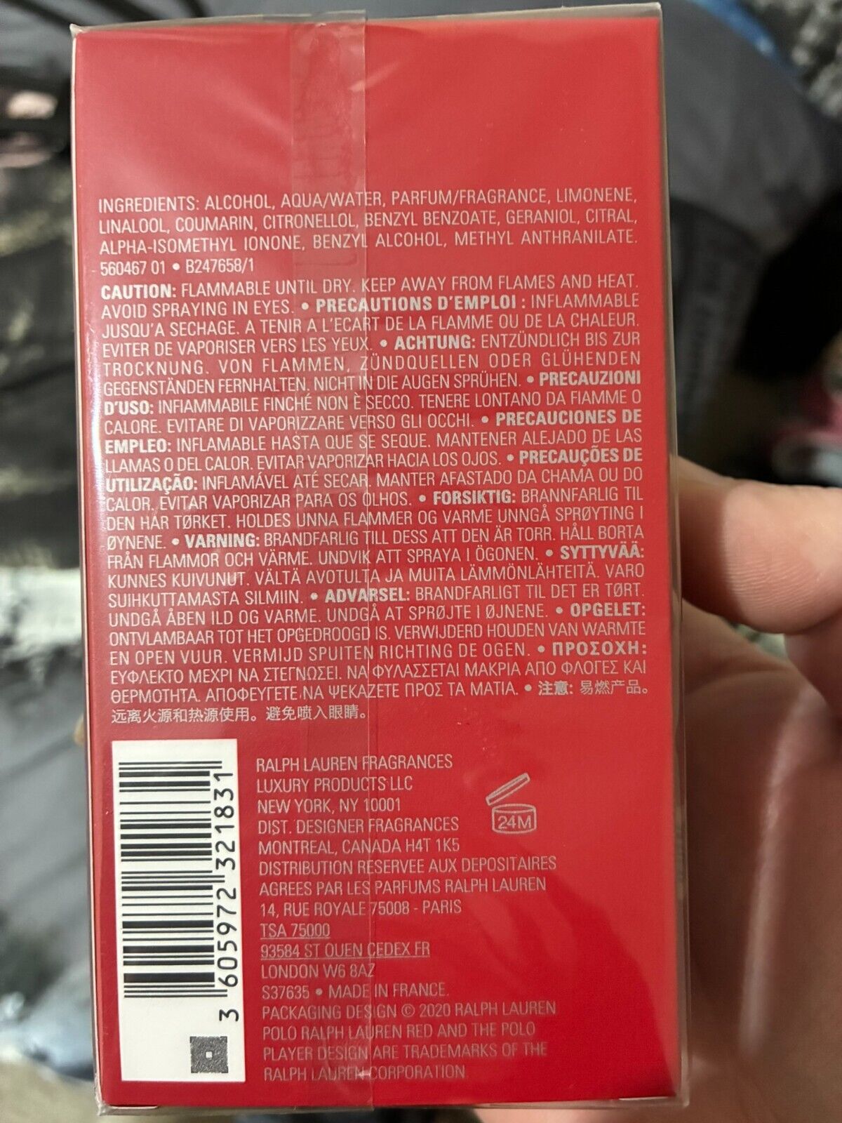 Ralph Lauren POLO Red Eau De Parfum 75ml Aftershave New Sealed Mens Gents Deluxe