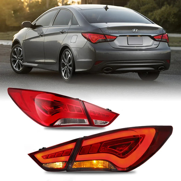 VLAND 11-14 Hyundai Sonata 6 YF Lightbar LED DRL Rear Lights Tail Lamps LHD