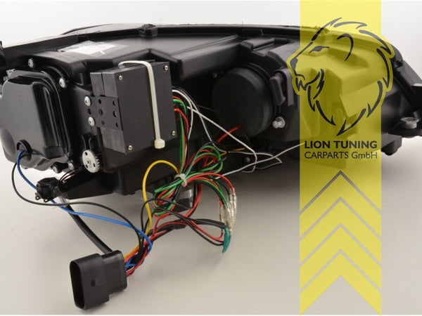 LT Pair LED DRL Lightbar Headlights VW Golf 7 Limo Variant R optics black LHD