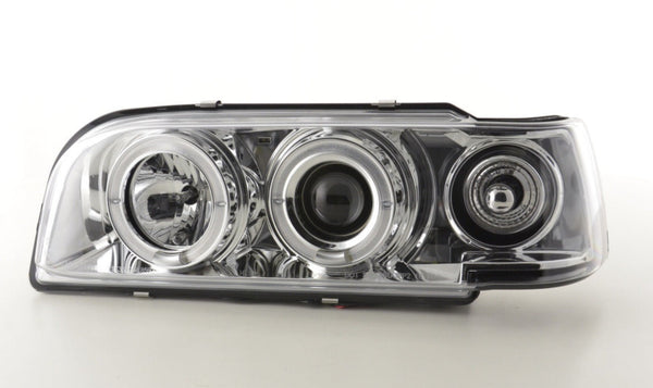 FK LED DRL Angel Eye Projector headlights Volvo 850 92-97 chrome RHD