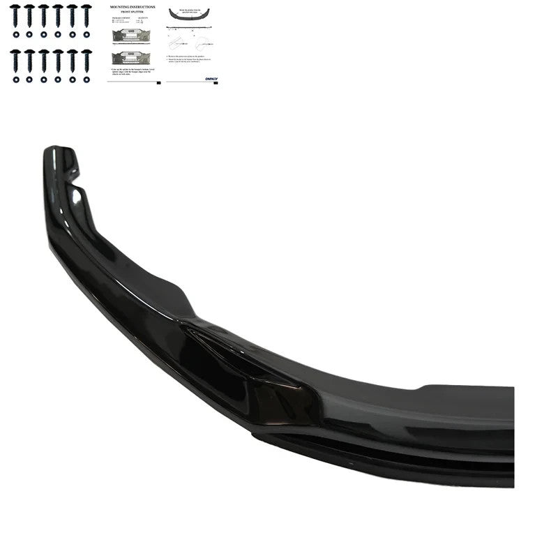 OW Front Bumper Splitter VW Transporter T7 24+ ABS Gloss Black