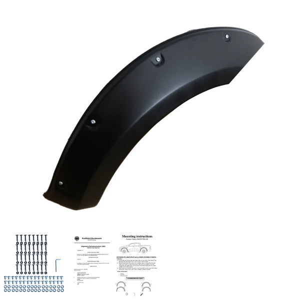 OW Fender Flares Wide Arch Kit NP300 D23 2014-2017  ABS Black ABE TUV