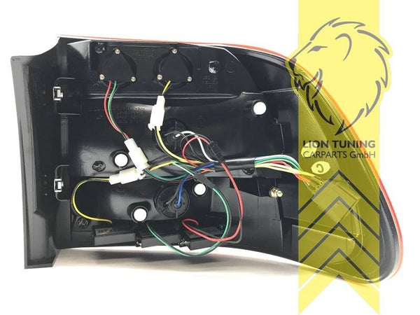 LT Pair LED Lightbar Rear Lights Tail Porsche Cayenne 1 9PA 02-07 Red LHD