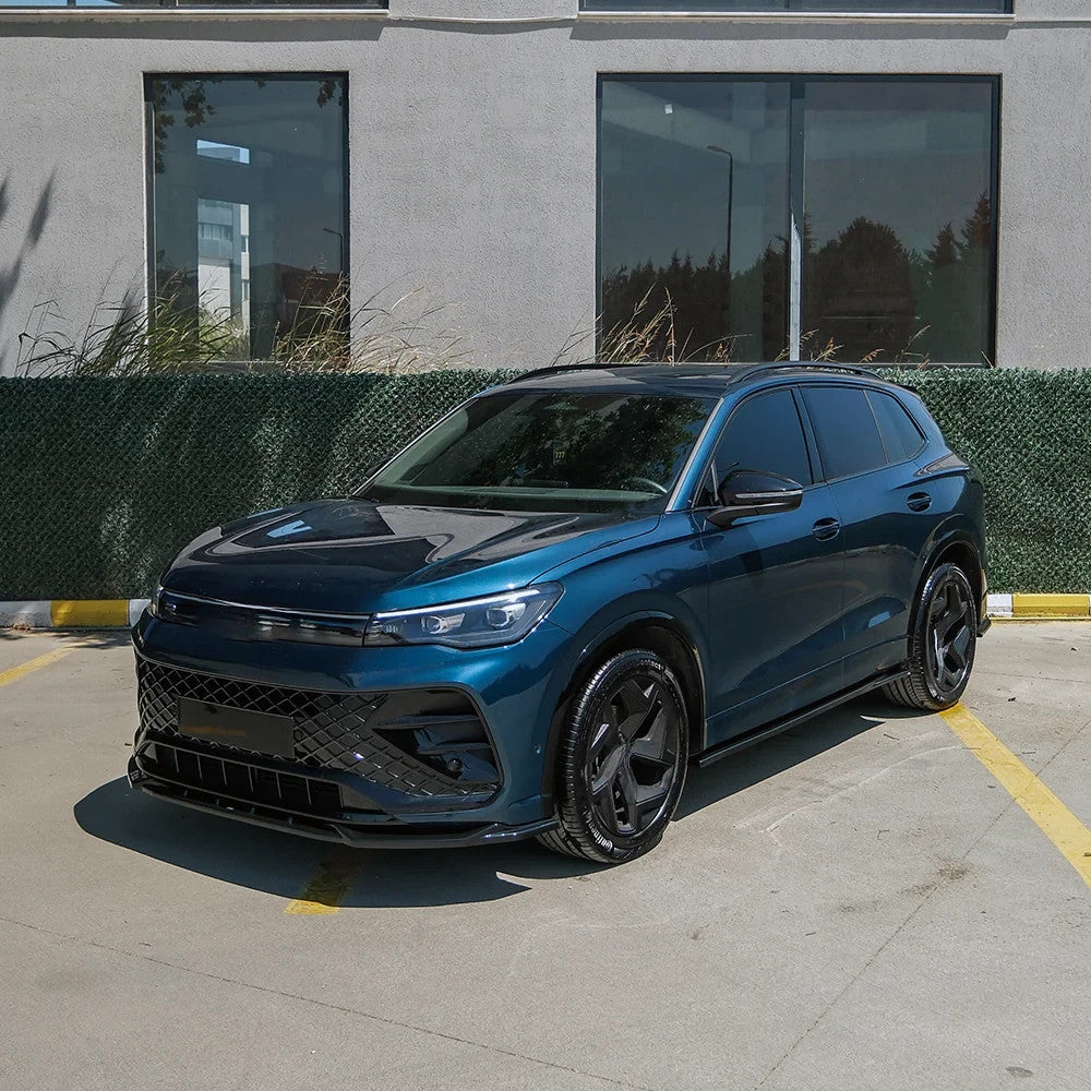 OW Side Skirt Extensions VW Tiguan Standard R-Line Mk3 2024+ Gloss Black