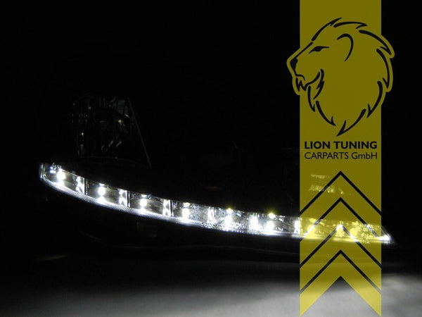 LT Pair LED DRL Angel Eye Halo Ring Headlights Opel Corsa C Combo C black LHD