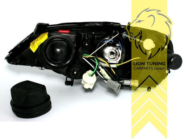 LT Pair LED DRL Angel Eye Headlights Opel Vauxhall Astra G Chrome 98-05 LHD