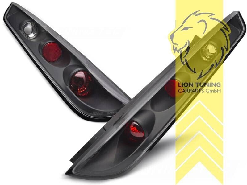 LT Pair Halogen Rear Lights Tail Lamps Ford Focus 2 MK2 hatchback red black LHD