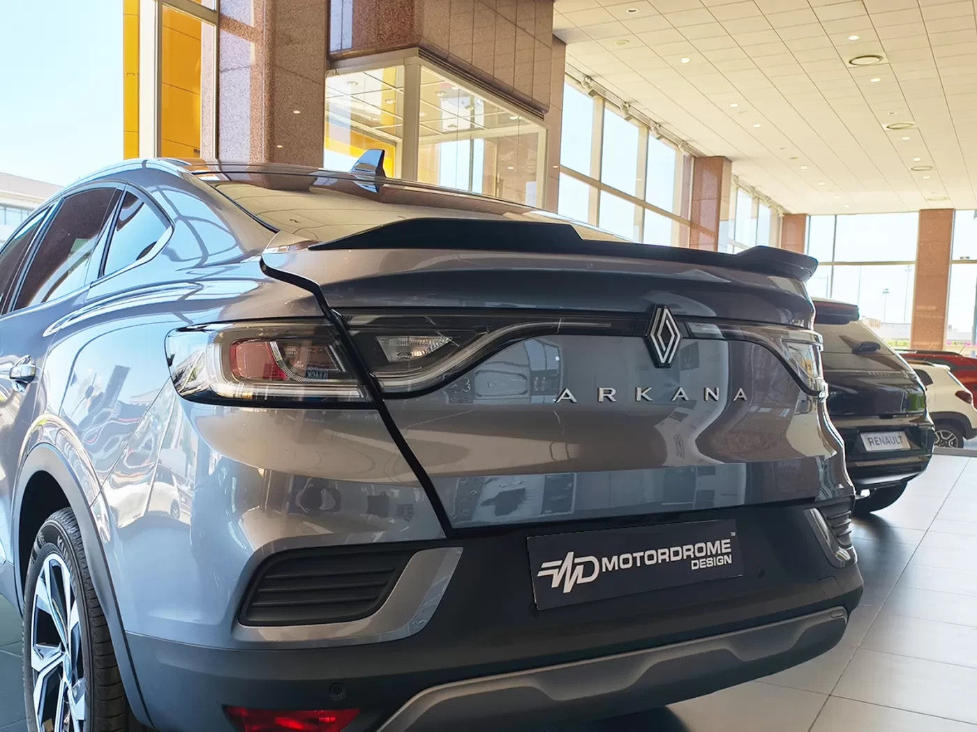 Motordrome Boot Tailgate Rear Wing Lip Spoiler Renault Arkana Mk1 Gloss Black