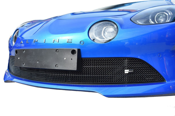 ZUNSPORT ZAP83617B Alpine A110 A110S Front Bumper Lower Grille Black Stainless