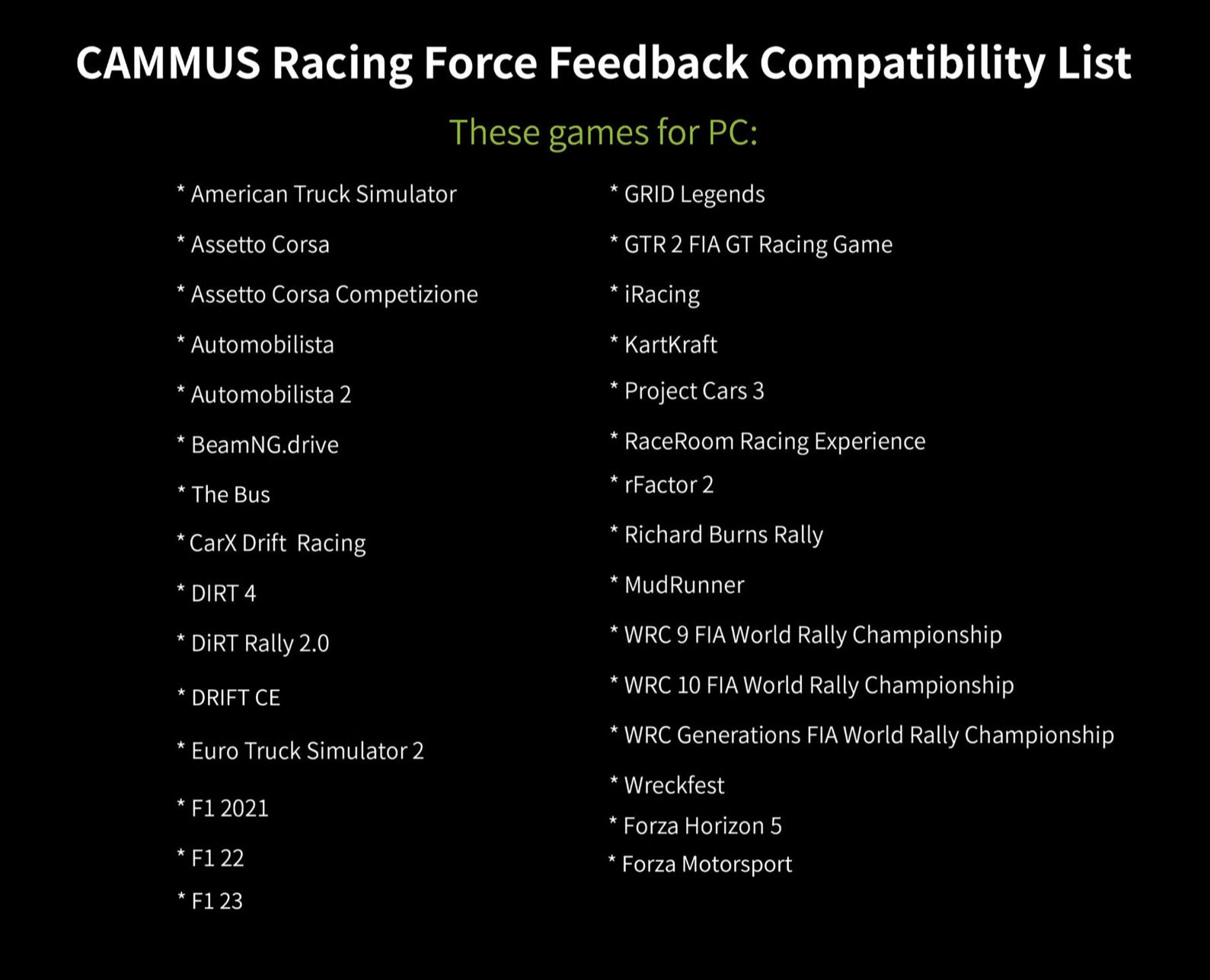 CAMMUS Direct Drive Racing Wheel Sim Simulator CP5 Pedals Pedal Set