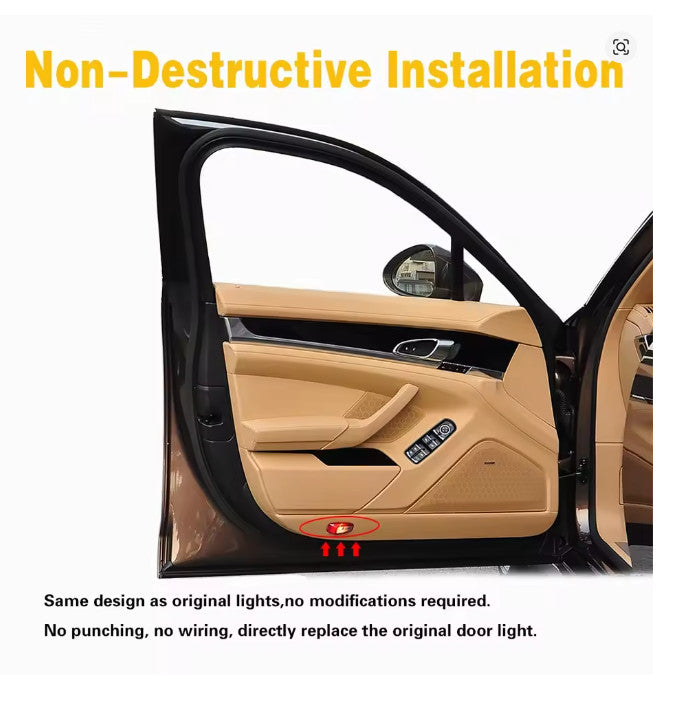 2x LED Projector Puddle Courtesy Door Lights Porsche 970 987 986 911 997 05-16