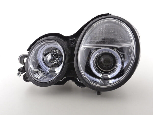 FK LED DRL Angel Eye Halo Ring Headlights Mercedes E-Class W210 99-01 210 RHD