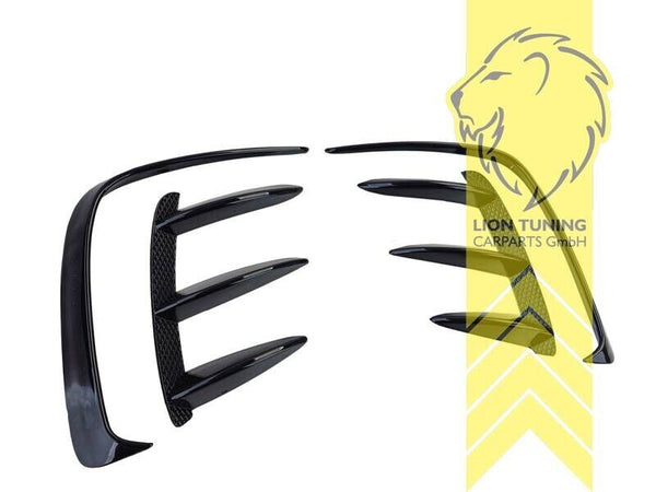 LT Bumpers Wings Corners Flaps Mercedes W176 A-Class for AMG Line Black Gloss