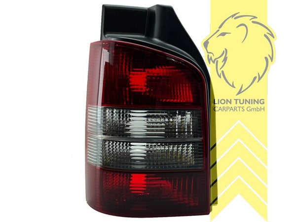 LT Halogen Rear Lights VW T5 Bus Multivan Caravelle Transporter red black LHD