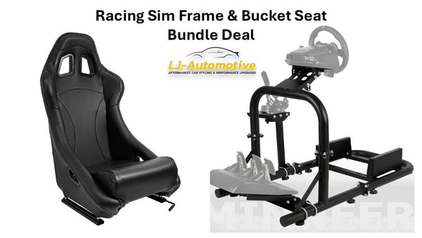 LJ-A Driving Game Racing Sim Simulator Frame & Seat for Wheel Pedals Xbox PS PC (COLLECTION ONLY)