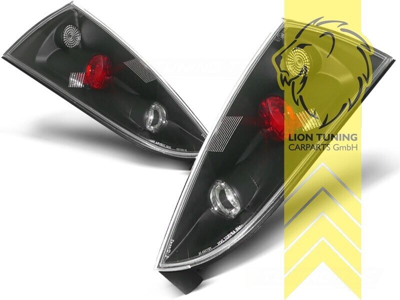 LT Pair Halogen Rear Lights Tail Lamps Ford Focus 1 hatchback black LHD