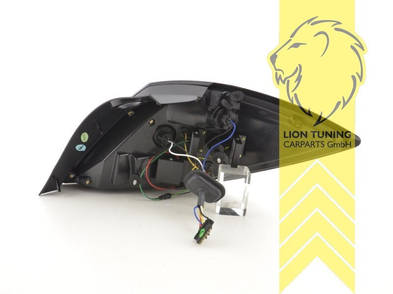 LT Pair LED DRL Lightbar Rear lights Vauxhall Opel Astra H GTC 05+ red black LHD