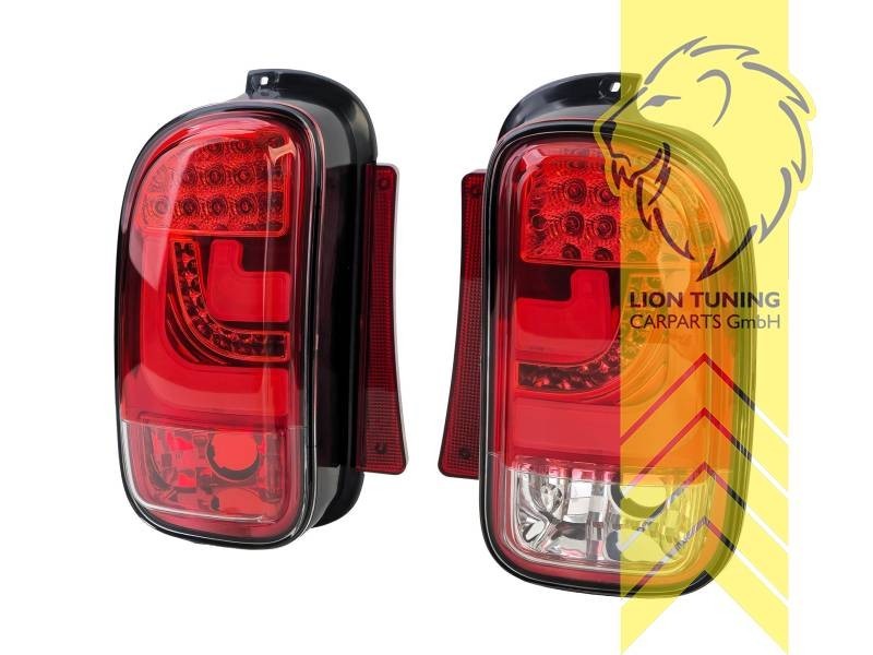 LT Pair LED Lightbar Rear Lights Mini Clubman R55 07-14 Red LHD