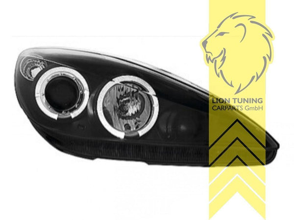 LT Pair LED DRL Halo Headlights Peugeot 307 307CC Cabrio SW Break 3A/C 3B 3H LHD