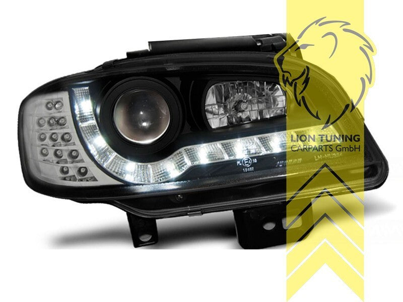 LT LED DRL Lightbar Halo Ring Headlights Seat Ibiza 6K2 Cordoba black 99-02 LHD
