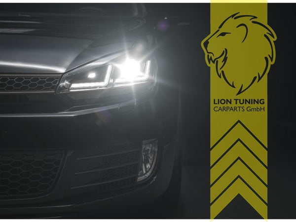 LT Pair OSRAM Bi Xenon LED DRL Headlights VW Golf 6 Limo Variant Cab black LHD