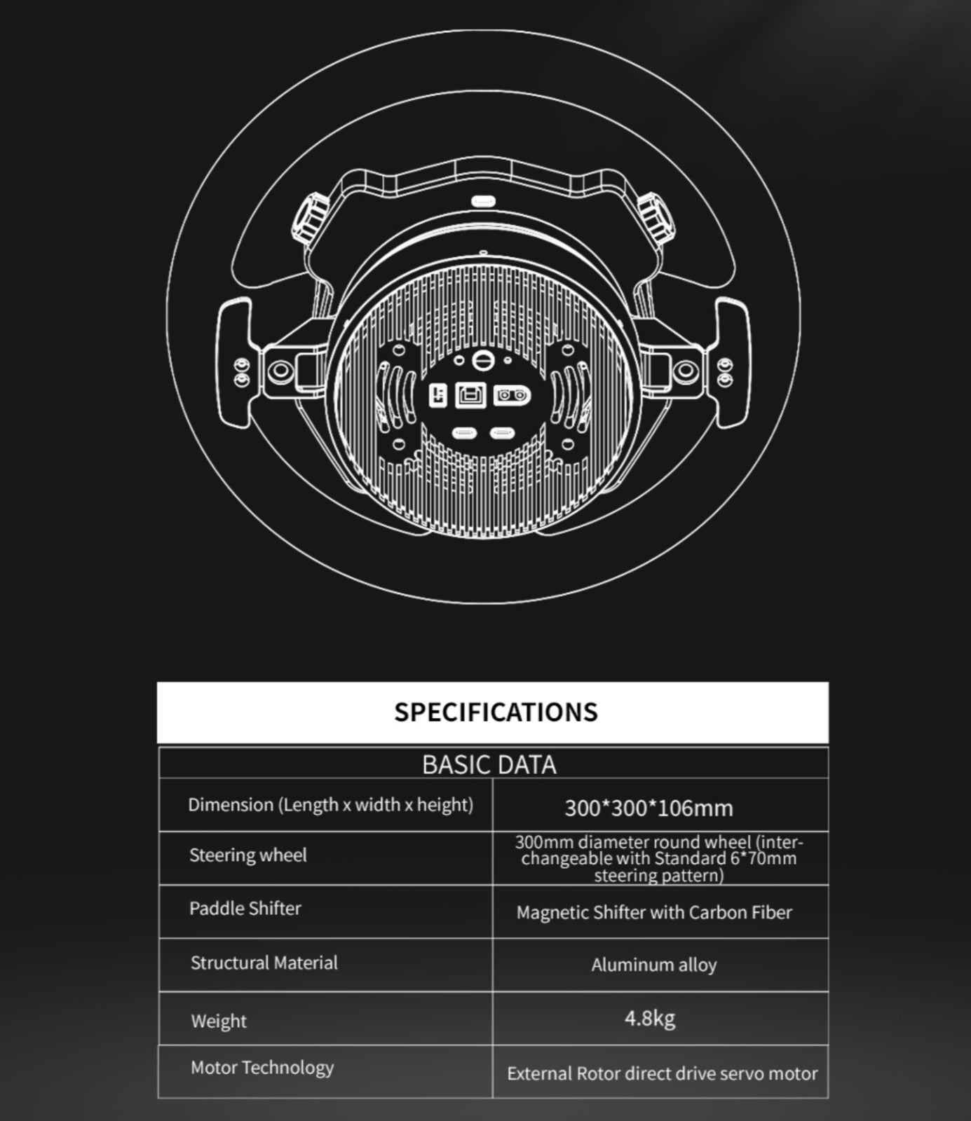 Global First CAMMUS C12 Direct Drive Racing Sim Simulator Steering Wheel Direct Drive Wheelbase PC 12NM LED