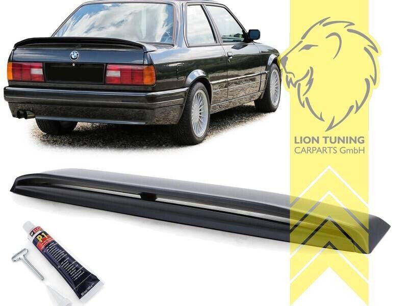 LT Rear Boot Trunk Spoiler Wing BMW E30 sedan convertible 82-93 ABS Black