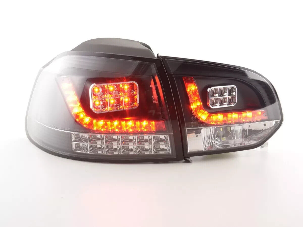 FK Set VW GOLF MK6 6 08-12 LED REAR LIGHTS LAMPS TAIL Black Smoke GTI GTD RHD