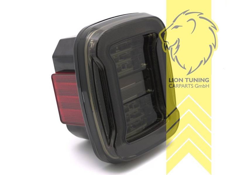 LT Pair LED Lightbar Rear Lights Chrysler Jeep Wrangler YJ TJ Smoke 91-06 LHD