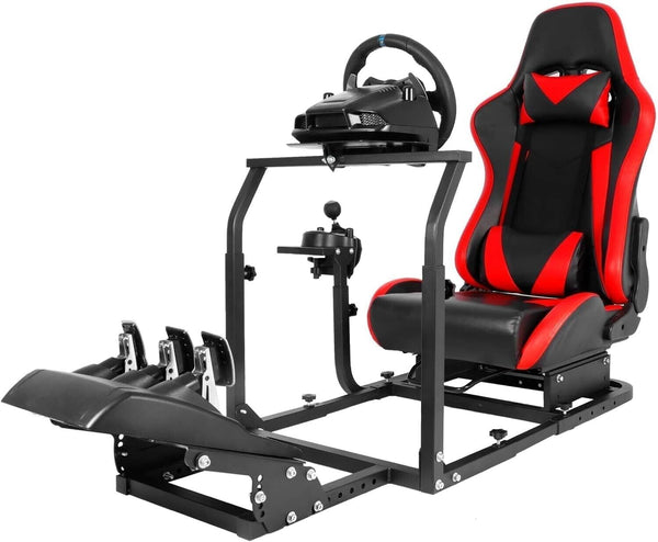 DRD Driving Game Sim Racing Frame Rig + Seat for Wheel Pedals Xbox PS PC