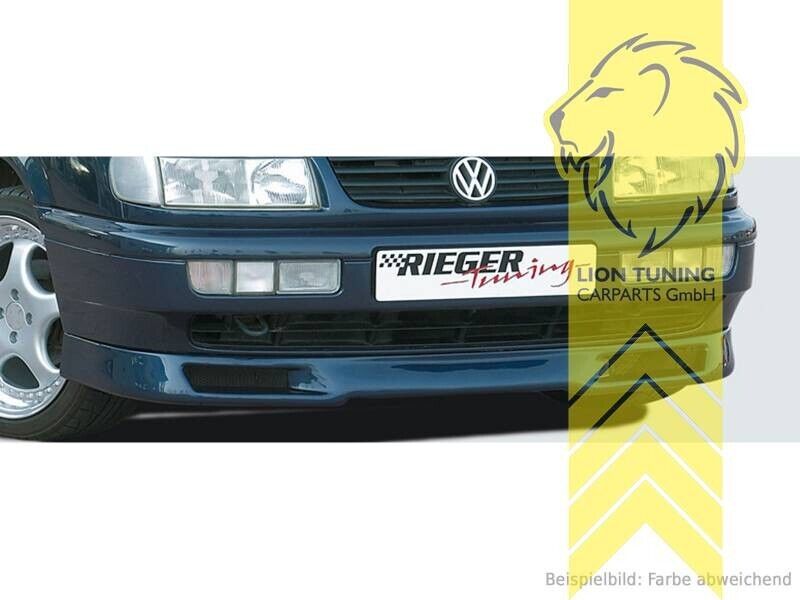 Rieger front bumper splitter valance VW Passat 35i B3 Facelift ABS Blk Paintabl