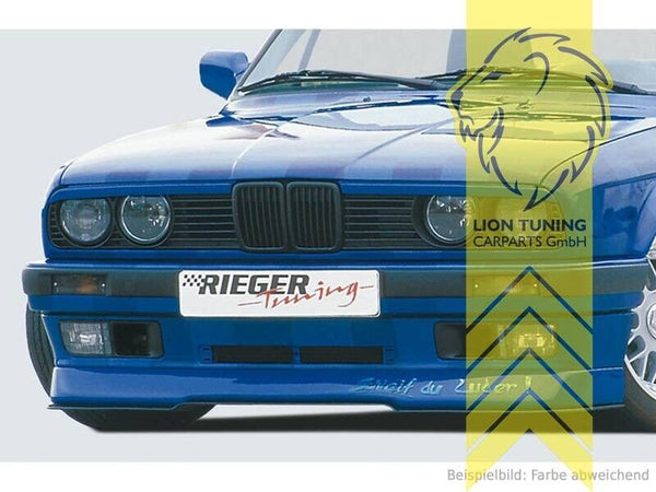 Rieger front bumper splitter sword BMW 3 Series E30 87-94 ABS Black Paintable