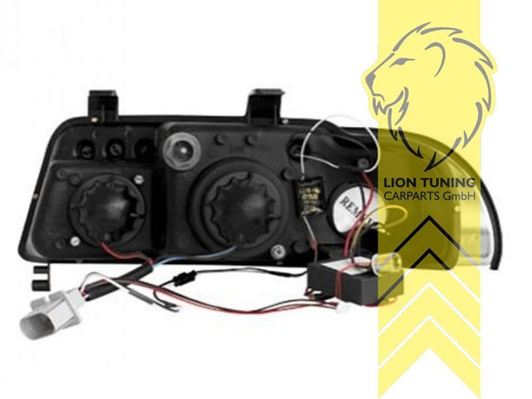 LT LED DRL Lightbar Halo Ring Headlights Audi A4 B5 8D Limousine Avant chrom LHD