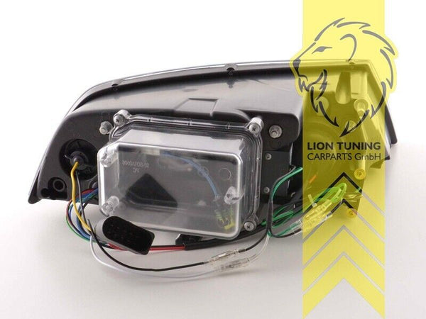 LT Pair LED DRL Lightbar Headlights Skoda Octavia 2 MK2 1Z black XENON LHD