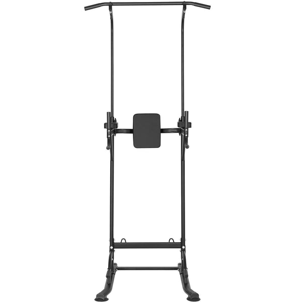 Power Tower Dip Station 10 Lvl Height Adjustable Pull Up Bar Stand Exercise Gym